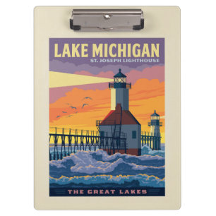 Great Lakes Lake Michigan Clipboard