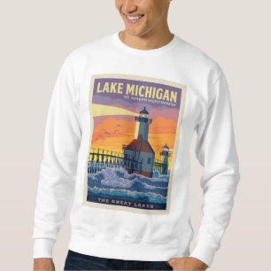 Great Lakes   Lake Michigan Sweatshirt