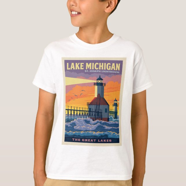 Great Lakes | Lake Michigan T-Shirt (Front)