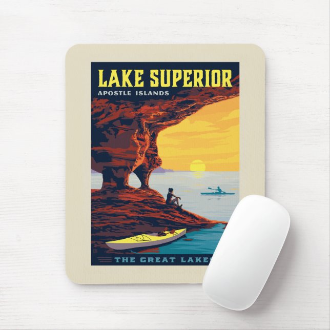 Great Lakes | Lake Superior Mouse Pad (With Mouse)