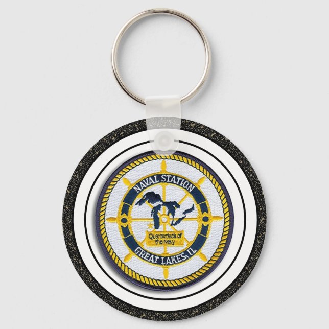 Great Lakes NAVAL STATION Key Ring (Front)