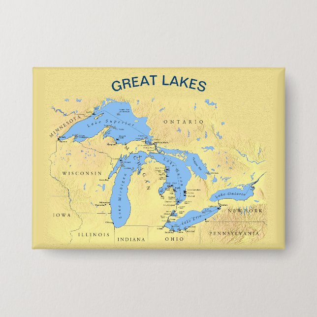 Great Lakes of North America (Front)