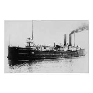 Great Lakes steamer Sydney C. McLouth Vintage Photo Print