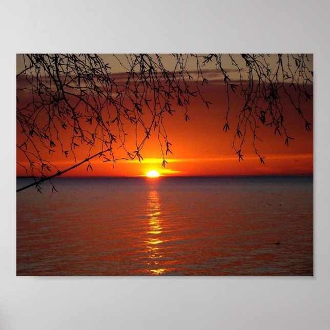 Great Lakes Sunset by Bobby Mikul canvas print (Front)