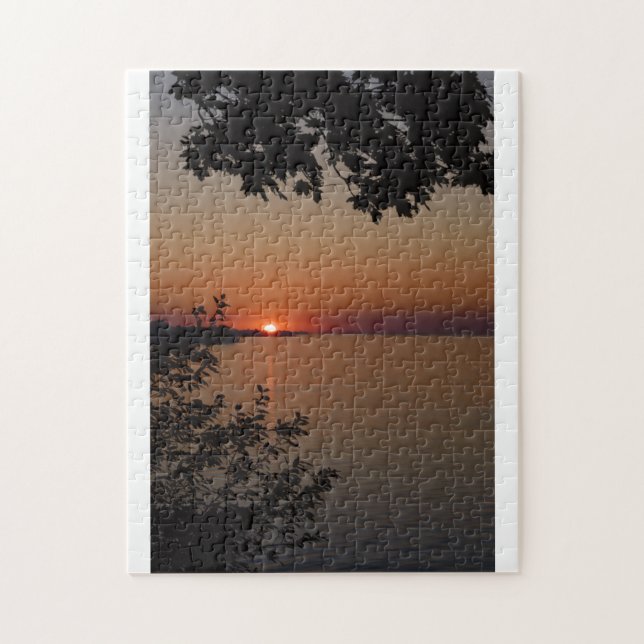 Great Lakes Sunset Jigsaw Puzzle (Vertical)