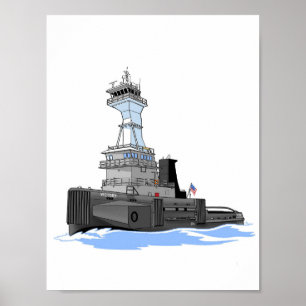Great Lakes tug Victory (Reserve Holdings) Poster