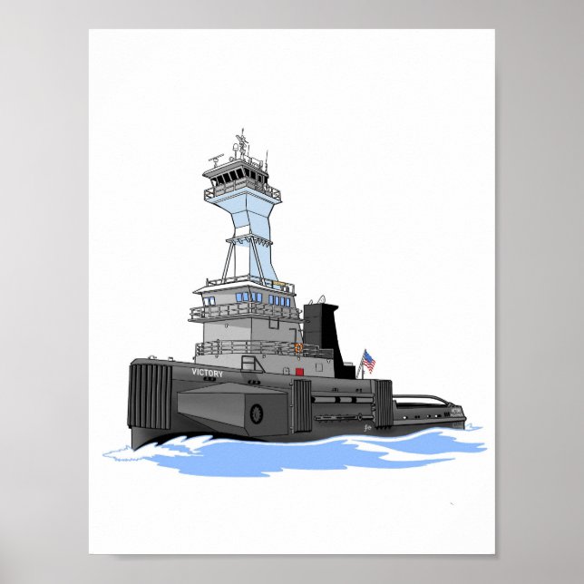 Great Lakes tug Victory (Reserve Holdings) Poster (Front)