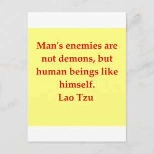 great Lao Tzu quote Postcard