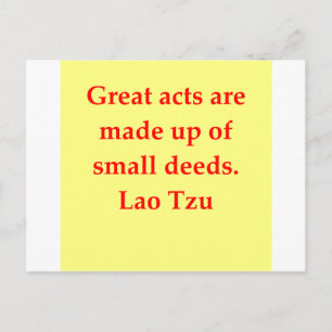 great Lao Tzu Quote Postcard