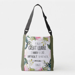 Great leader Gift great leader freedom goals power Crossbody Bag