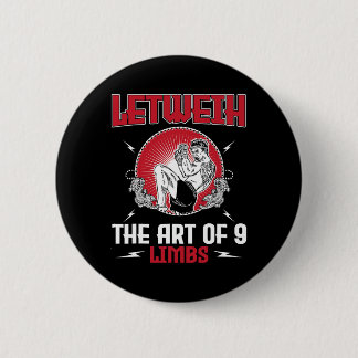 Great Lethwei Boxing Outfit Kick Mma Kickboxing  6 Cm Round Badge