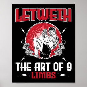 Great Lethwei Boxing Outfit Kick Mma Kickboxing Poster
