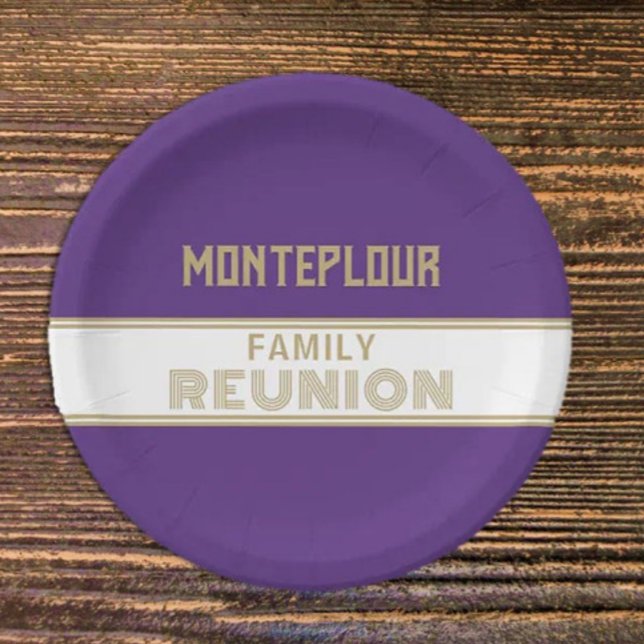 Great Look! Classic, family reunion Paper Plate (Creator Uploaded)