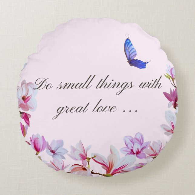 Great Love Round Pillow (Front)