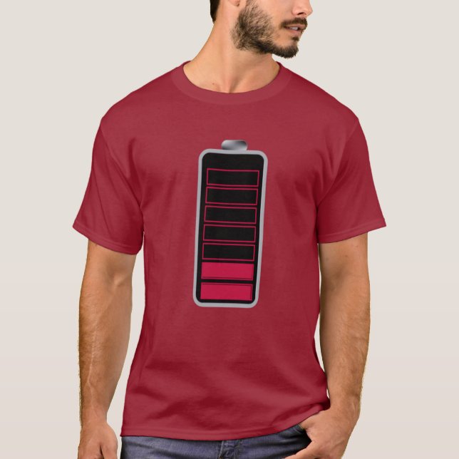 GREAT Low battery icon TEE SHIRT (Front)