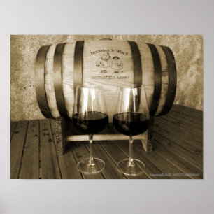 Great Mammas Wine Barrel Poster! Poster