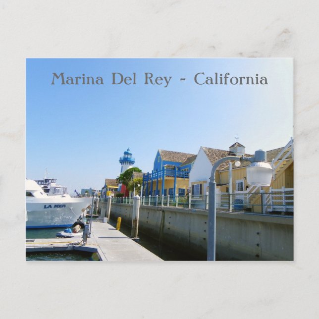 Great Marina Del Rey Postcard! Postcard (Front)