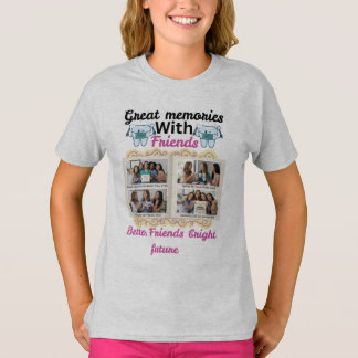Great Memories with Friends Personalised Gift | Cu T-Shirt