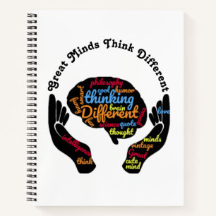 Great Minds Think Different  Spiral Notebook