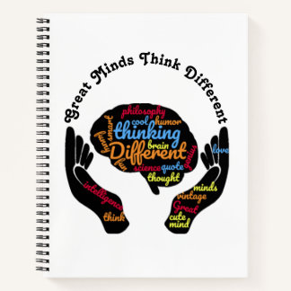Great Minds Think Different  Spiral Notebook