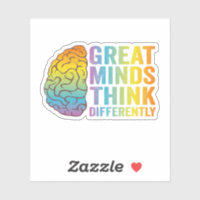 Great Minds Think Differently Adhd Neurodivergent