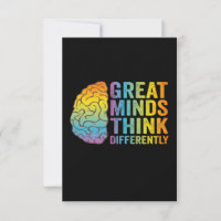 Great Minds Think Differently Adhd Neurodivergent