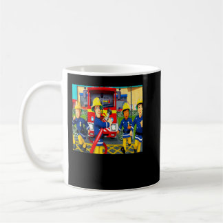 Great Model Cartoon Fireman Names For Sam Children Coffee Mug