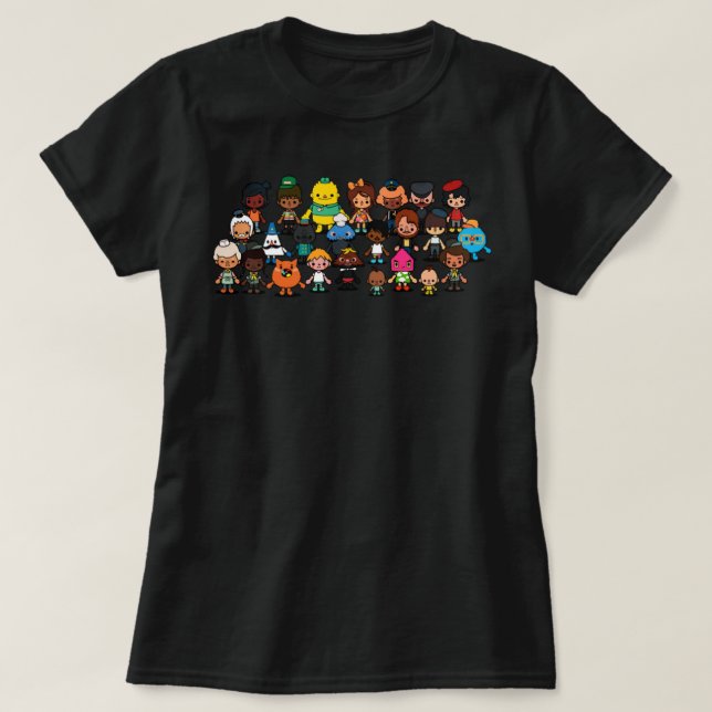 Great Model Manga Toca Boca Anime Gifts Movie Fans T-Shirt (Design Front)