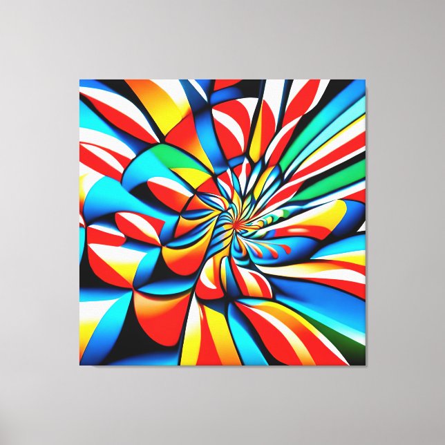 Great Modern Colourful Pattern Canvas Print (Front)
