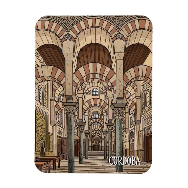 Great Mosque of Cordoba Spain Magnet (Vertical)