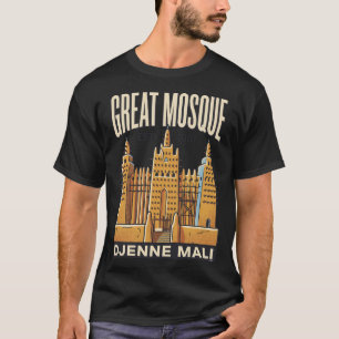 Great Mosque of Djenne Mali Vintage Travel Poster T-Shirt