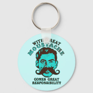 Great Moustache Key Ring