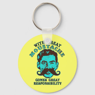 Great Moustache Key Ring