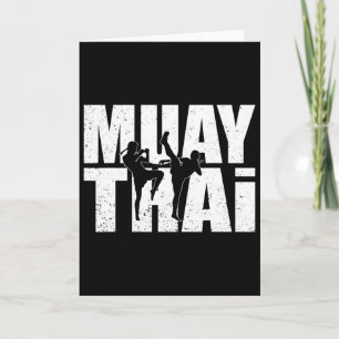 Great Muay Thai Design Mma Fighter Training Kickbo Card