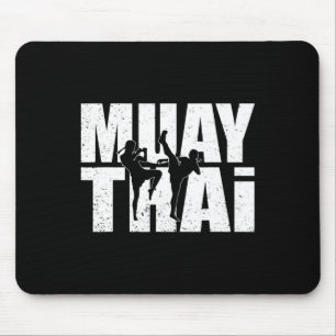 Great Muay Thai Design Mma Fighter Training Kickbo Mouse Pad