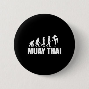 Great Muay Thai Evolution Gift Kickboxing Martial 6 Cm Round Badge