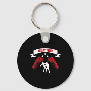 Great Muay Thai Fighting Design Mma Training Kickb Key Ring