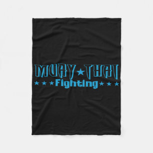 Great Muay Thai Gift Kickboxing Martial Artist Tha Fleece Blanket