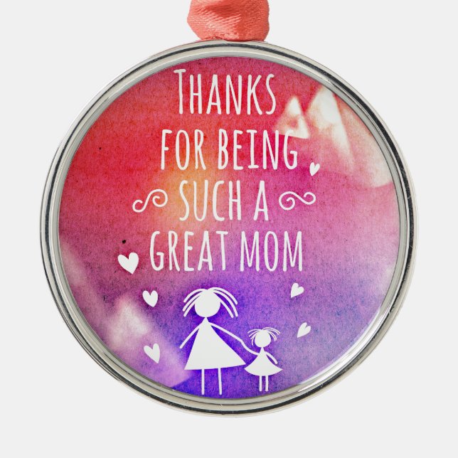 great mum metal tree decoration (Front)