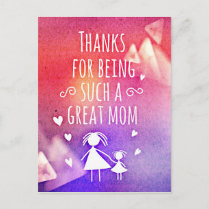 great mum postcard