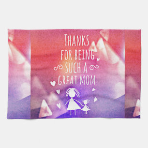 great mum tea towel