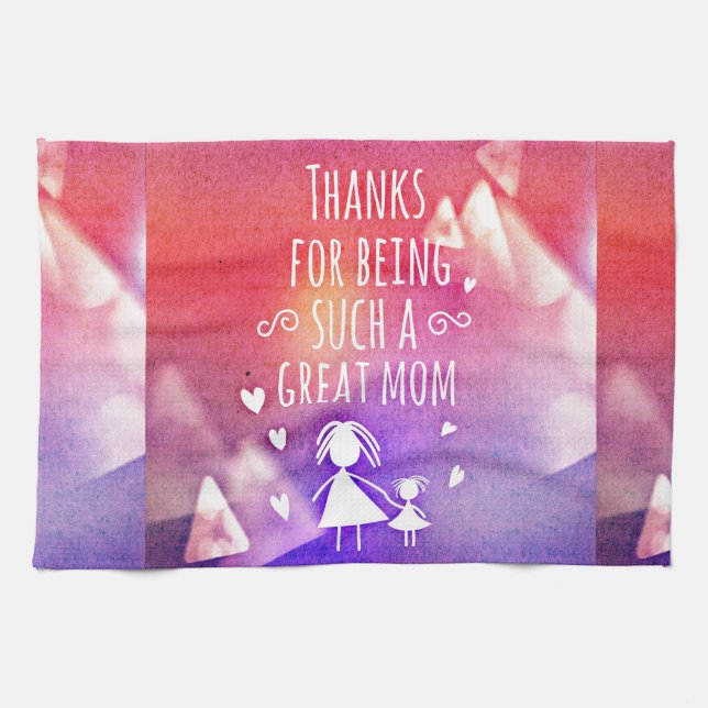 great mum tea towel (Horizontal)