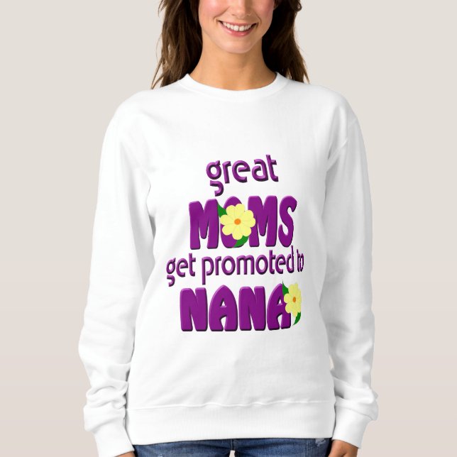 Great Mum's Get Promoted Women's Basic Sweatshirt (Front)