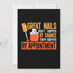 Great Nails By Chance By Appointment Invitation