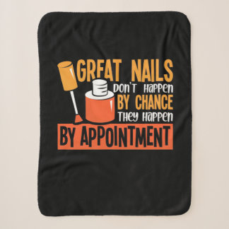 Great Nails By Chance By Appointment Sherpa Blanket