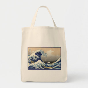 Great Nautical Kanagawa Wave of Mt. Fuji Japan Lar Tote Bag