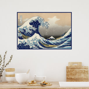Great Nautical Kanagawa Wave of Mt. Fuji Japan Poster