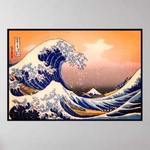 Great Nautical Kanagawa Wave of Mt. Fuji Japan Poster