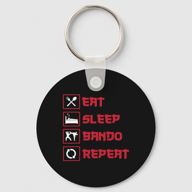 Great Ndo Design Burmese Kickboxing  Key Ring (Front)