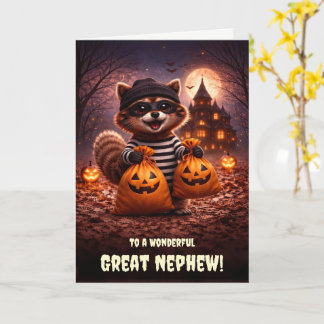 Great Nephew or Grandnephew Happy Halloween Cute Card